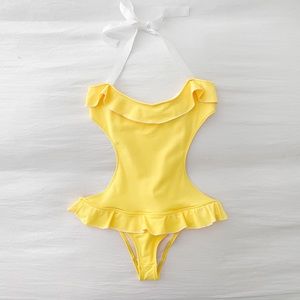 Undrest Cut Out Halter One Piece Swimsuit